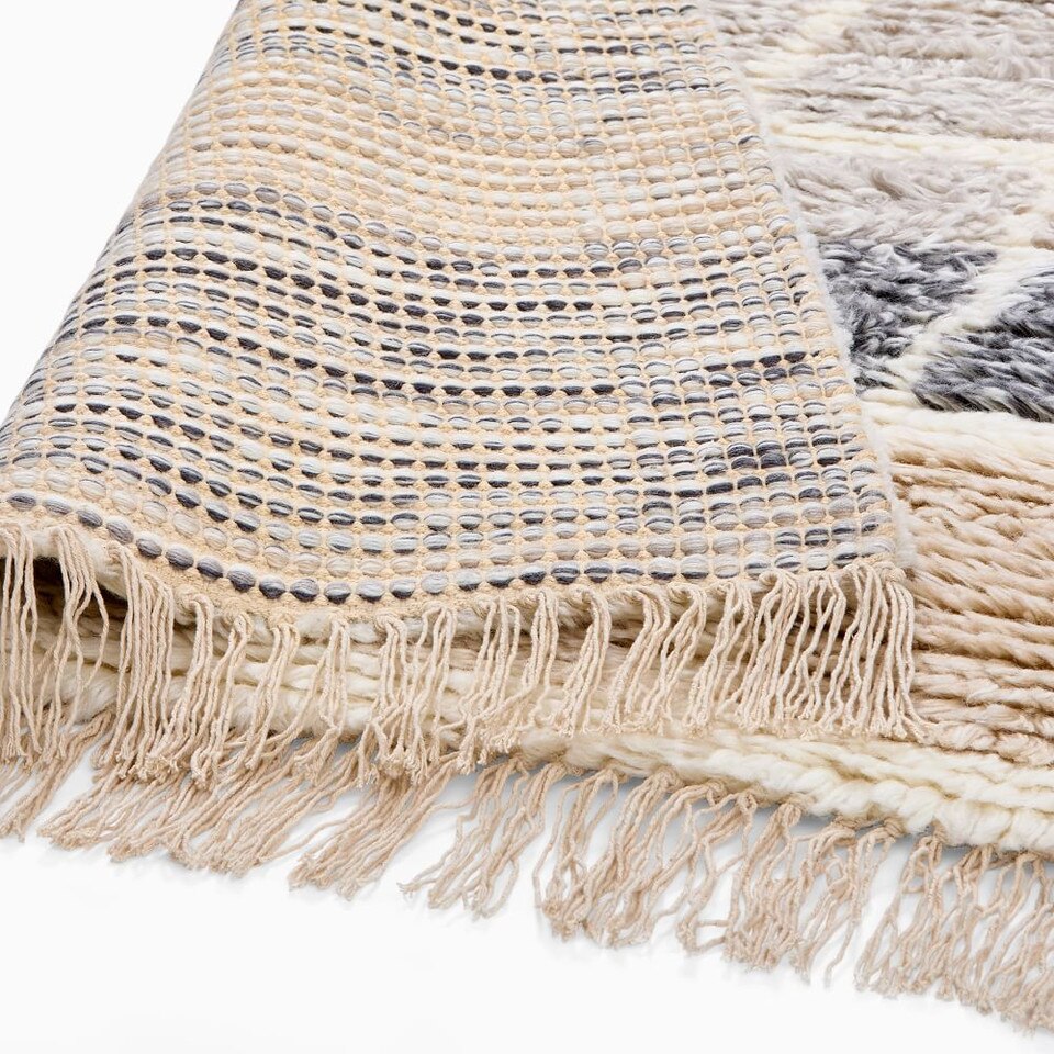 Grid Plaid Shag Rug West Elm Australia